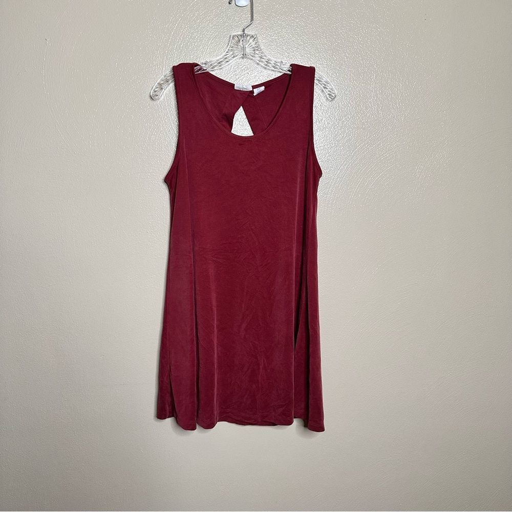 Sigrid Olsen Mauve Keyhole Back Tent Dress Size Medium